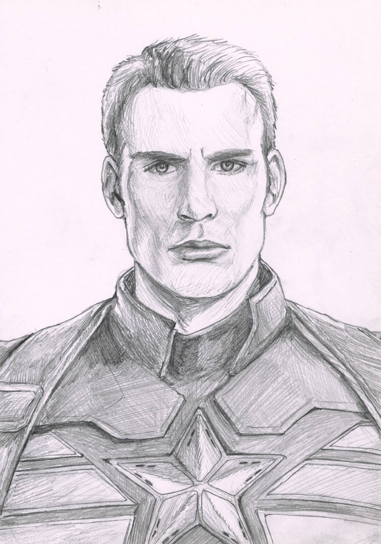 Chris Evans as Steve Rogers sketch by botmaster2005 on DeviantArt