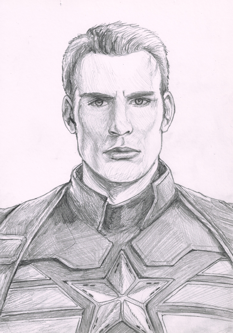 Chris Evans as Steve Rogers sketch by botmaster2005 on DeviantArt