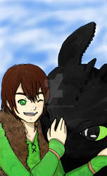 Hiccup and Toothless