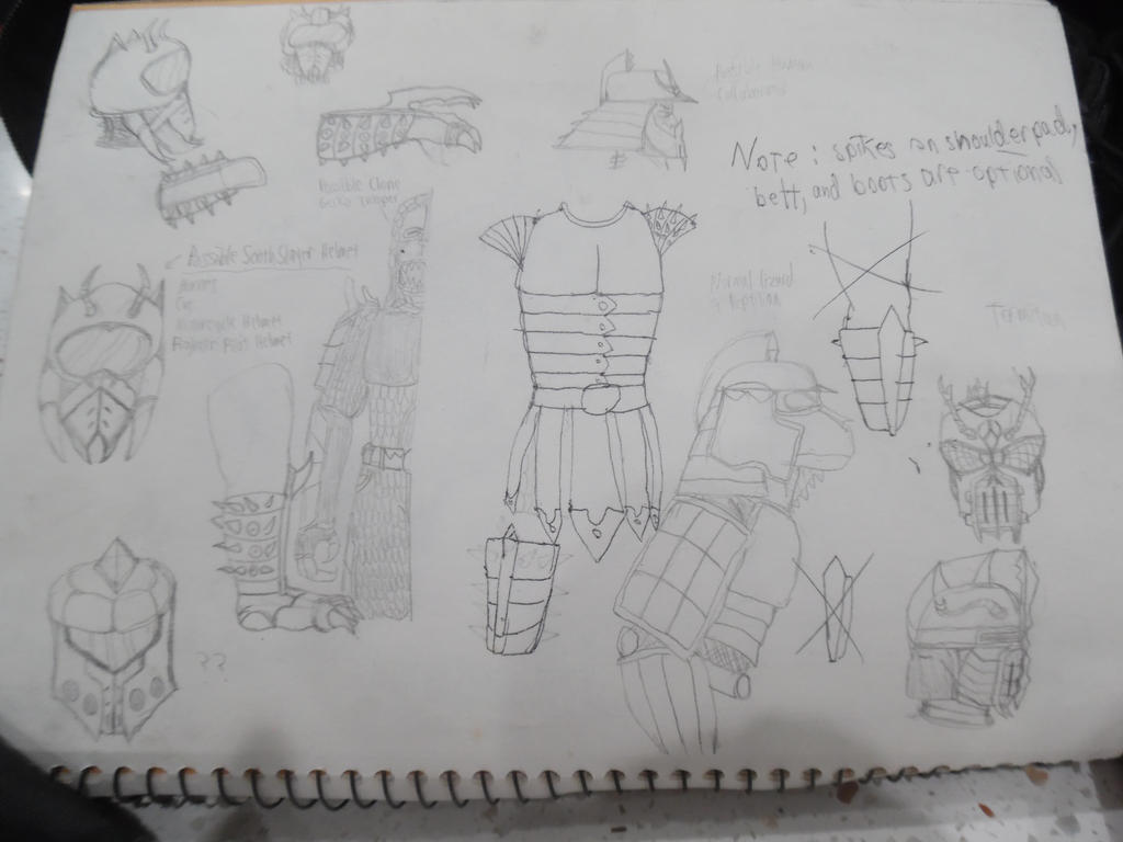Deviantart Armor Types Armor designs 2.5 whole pic by ACEnBEAKY on DeviantArt