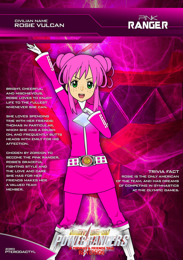 Power Ranger Card - Rosie/Pink Ranger by DaveMan1000 on DeviantArt