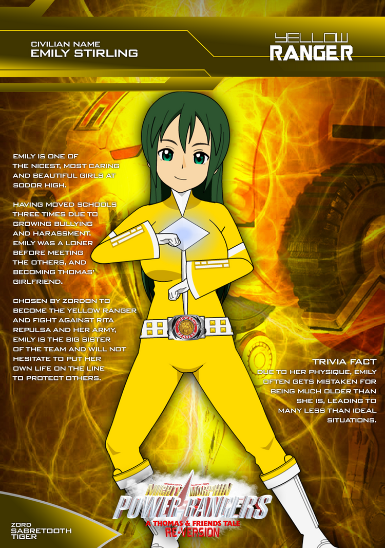 Power Ranger Card - Emily/Yellow Ranger by DaveMan1000 on DeviantArt