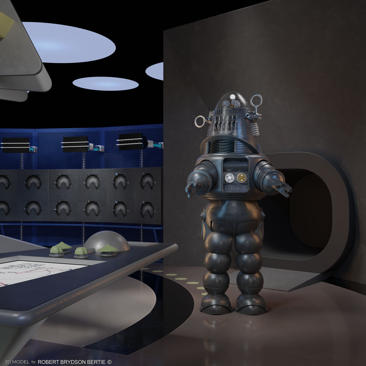 Forbidden Planet, Krell Lab, Robby the robot by dysonbry on DeviantArt
