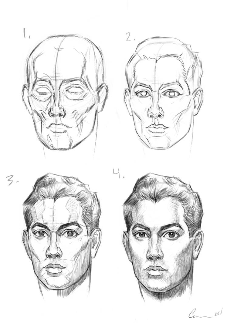 Лицо рисунок поэтапно. Портрет пошагово Эндрю Лумиса. Метод Эндрю Лумиса рисование головы. Эндрю Лумис построение головы. Эндрю Лумис мужские портреты.