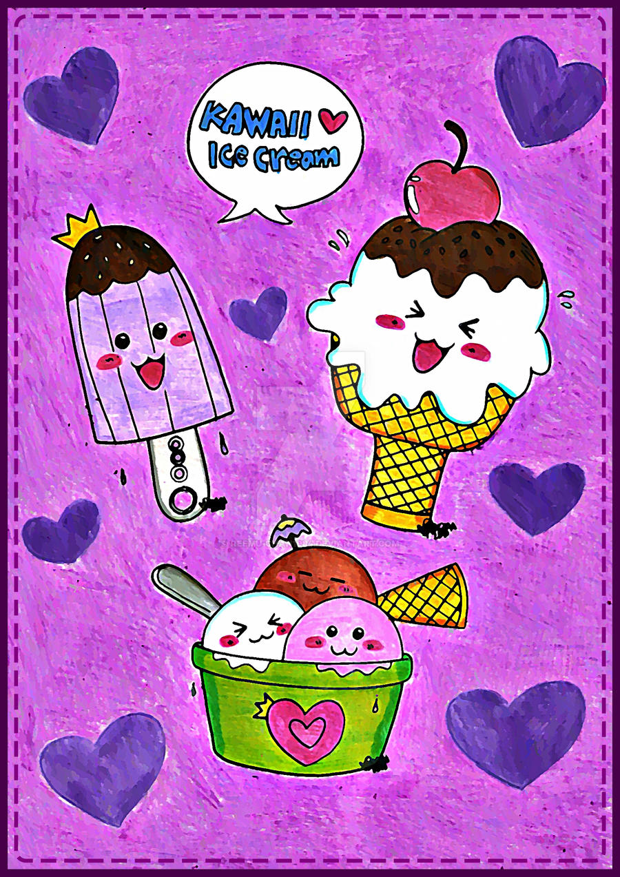 + Kawaii Ice Cream Family +