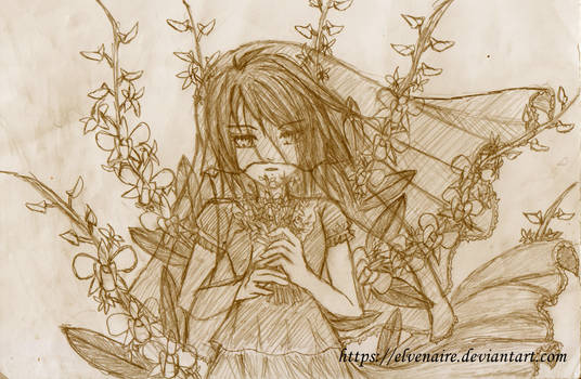 Orchid Bride Sketch
