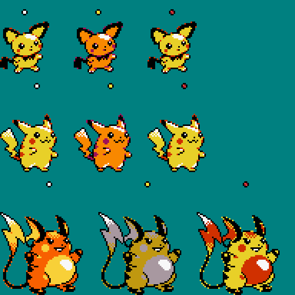 Pikachu Line Evolution Shiny by MrJhons900 on DeviantArt