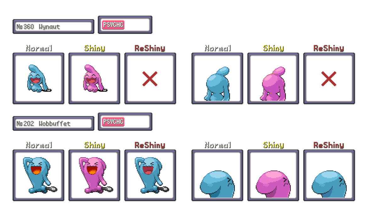 Shiny ReColour Wynaut Line gen 3 By ShinyDexProject On DeviantArt shiny-recolour-wynaut-line-gen-3-by-shinydexproject-on-deviantart