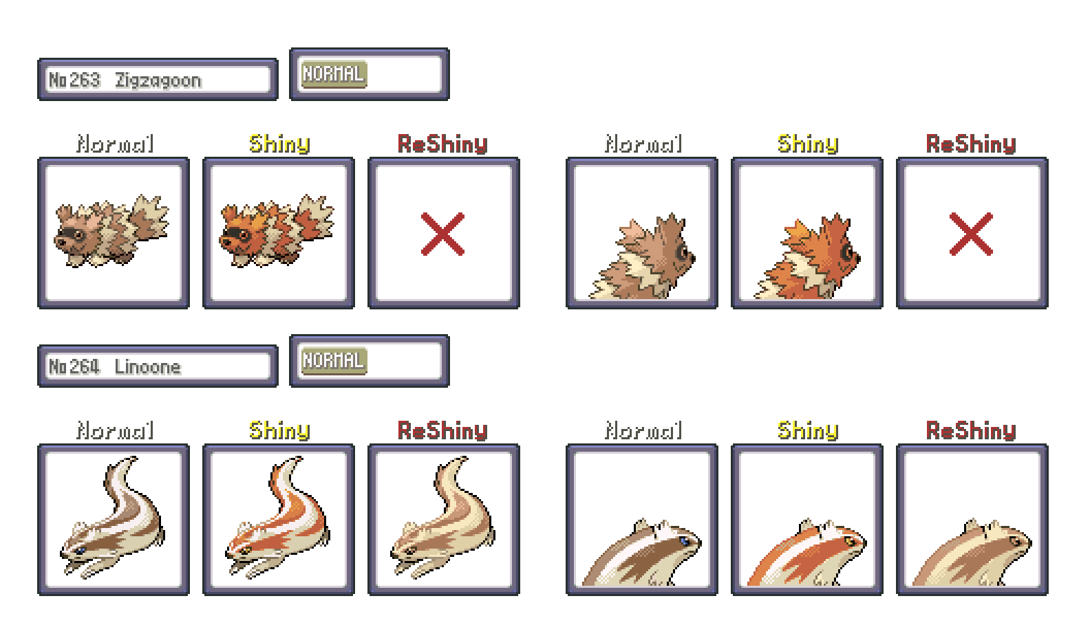 Shiny Recolour Zigzagoon Line Gen 3 By Shinydexproject On Deviantart Shiny Recolour Zigzagoon Line Gen 3 By Shinydexproject On Deviantart