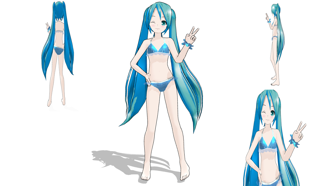 MMD Miku Bikini DL by Shaun578