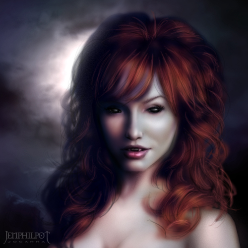 Red headed vampire