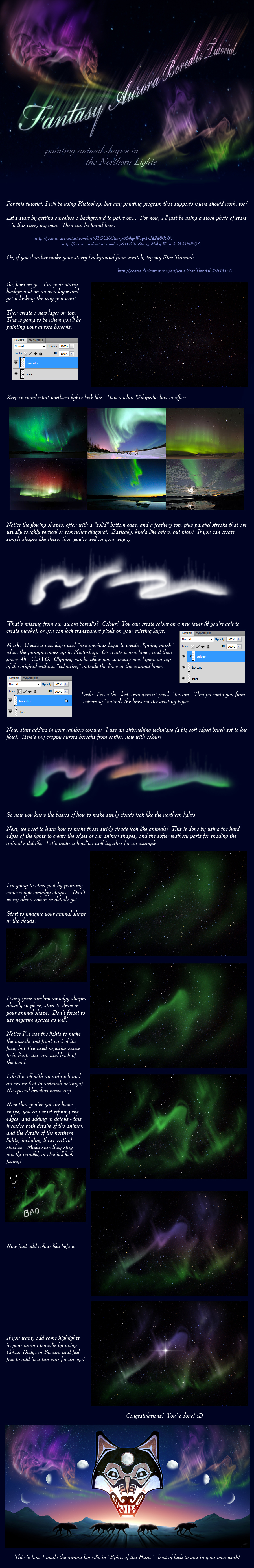 Fantasy Aurora Borealis Tutorial