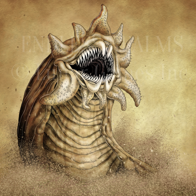 Endless Realms bestiary - Sandworm by jocarra on DeviantArt