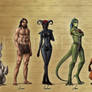 Endless Realms player race height chart