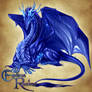 Endless Realms bestiary - Sapphire Dragon