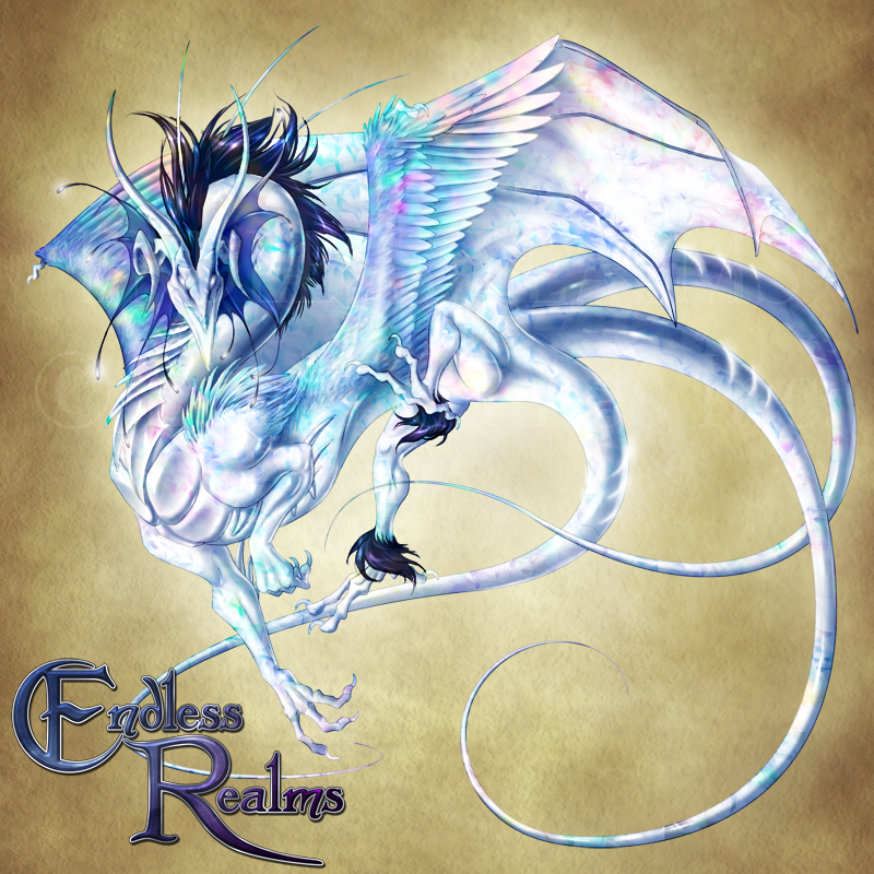 Endless Realms bestiary - Opal Dragon by jocarra