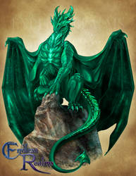 Endless Realms bestiary - Emerald Dragon