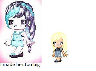 My OC then and now