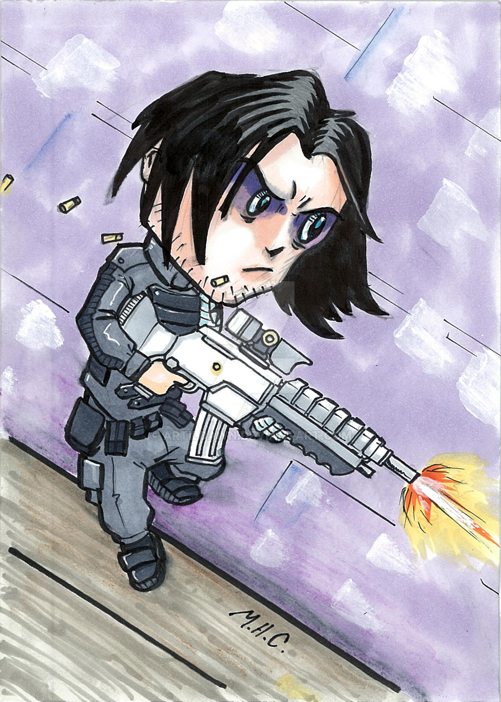 Chibi Bucky the Winter Soldier