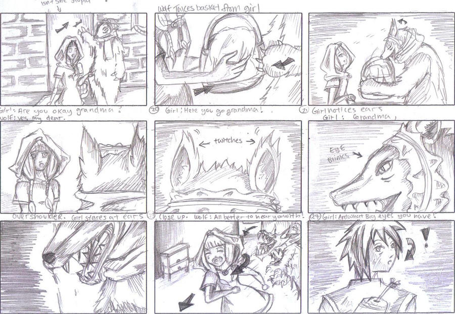 Little Red Riding Hood Storyboard 3 By Sanzoukyou On Deviantart Little Red Riding Hood Storyboard 3 By Sanzoukyou On Deviantart