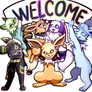 Hana Eeivui and they friends - Stickers pack