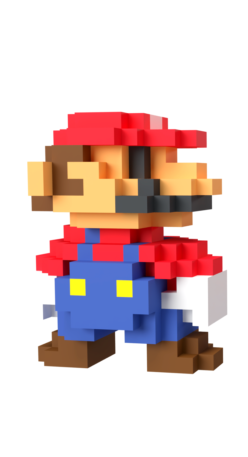 36 Bit Mario 3D 8 Bit Mario (SMB35 Tribute) - VVM2021 by VinVinMario on DeviantArt