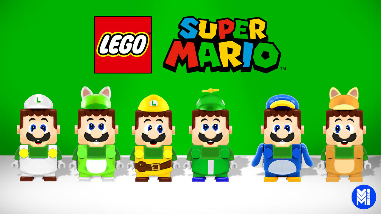 Lego Super Mario Luigi Power Up Packs Vvm21 By Vinvinmario On Deviantart