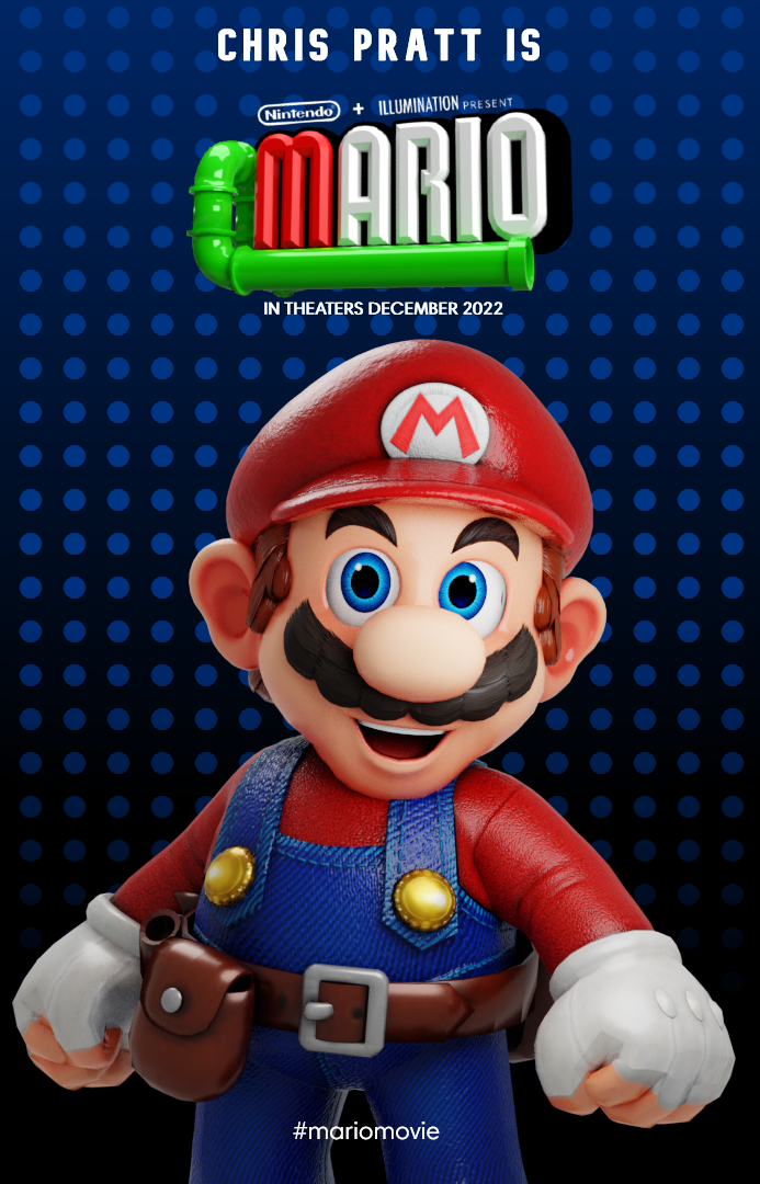 Illumination Mario Movie Mario Poster VVM2022 by VinVinMario on