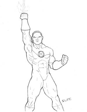 Green Lantern pencil