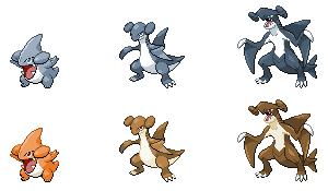 Gen 1 Garchomp line by TheCraigadile on DeviantArt