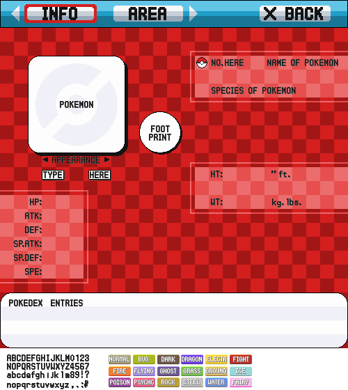 Pokedex Entry Template by TheCraigadile on DeviantArt Pokedex Entry Template by TheCraigadile on DeviantArt