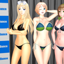 [MMD] Top 3 Sexy HetaGirls in Bikini Fest