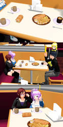 [MMD] Have a Dinner Break (Konno's Cafe)