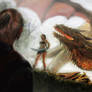 Golden dragon - The Witcher fanart