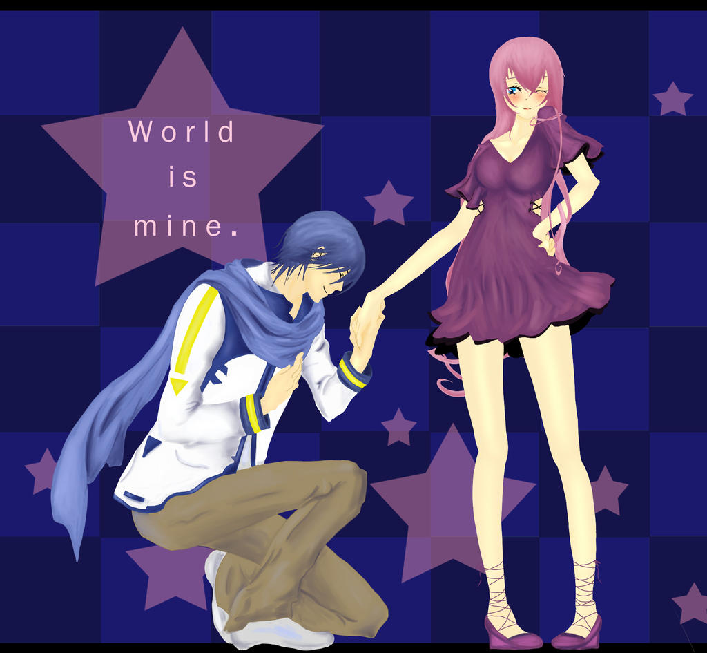 World is mine Luka Kaito by krazie4anime
