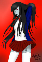 AT: Marceline in School Time by AyaGina