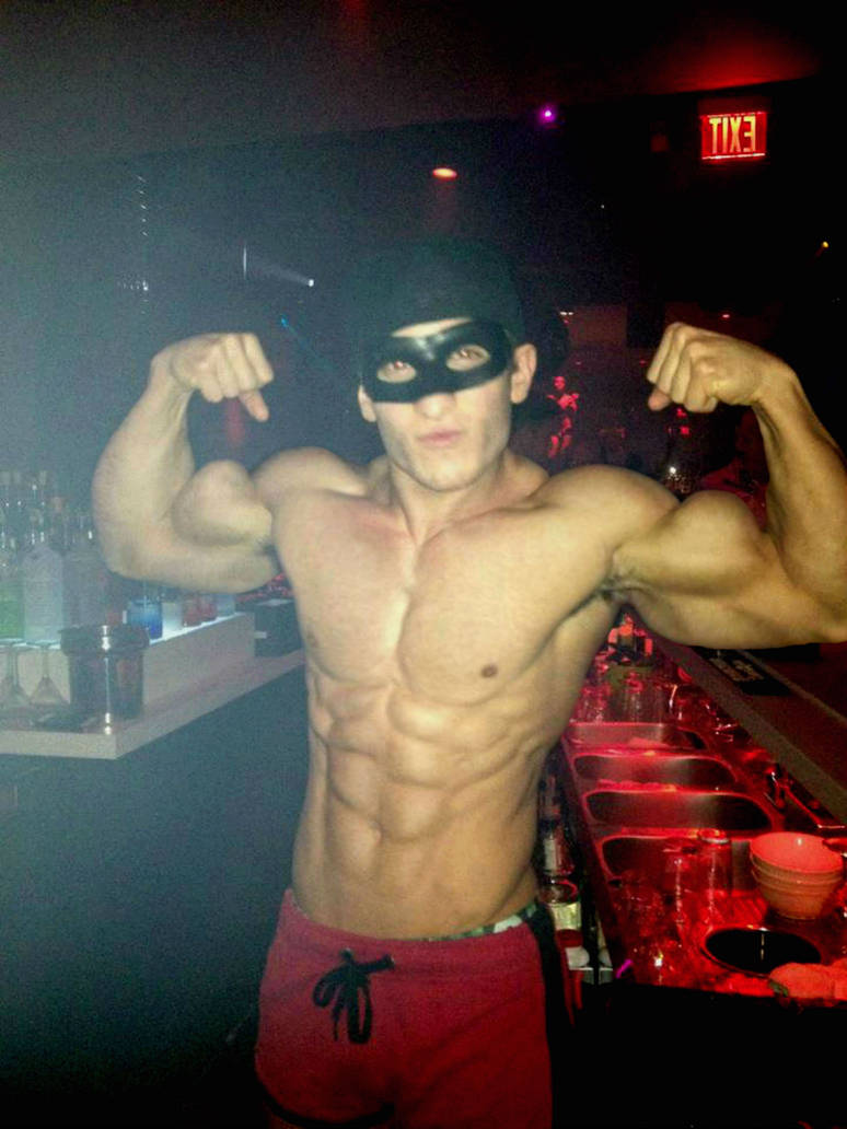 Bodybuilder Rave Waiter at the Rave by theology132 on DeviantArt