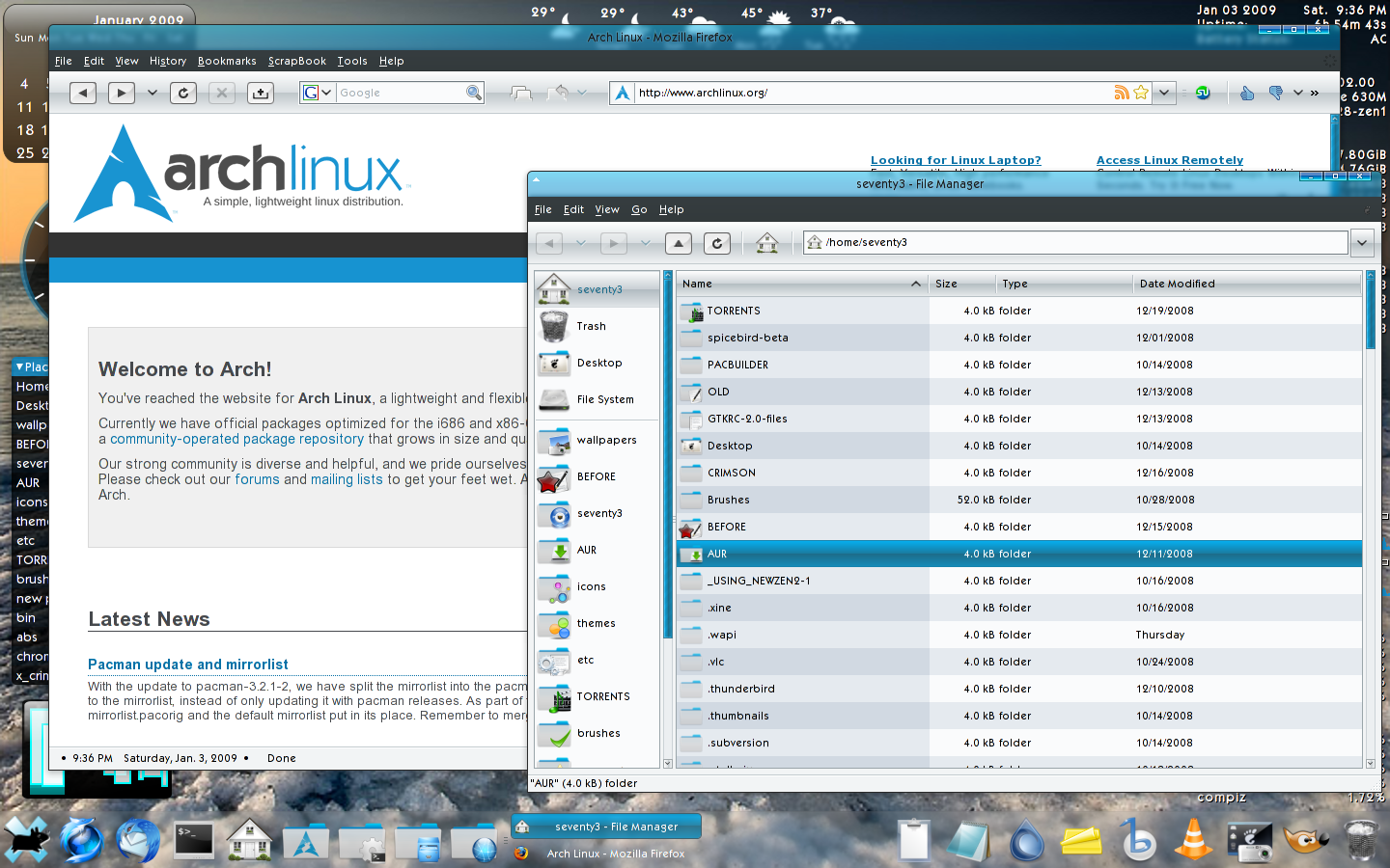 Murrine-Arch-theme-firefox