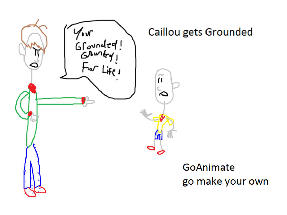 Caillou gets Grounded artwork by milesrobinson288 on DeviantArt