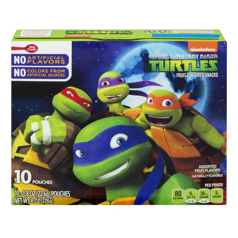 Betty Crocker Fruit Snack Value Pack, Ninja Turtles