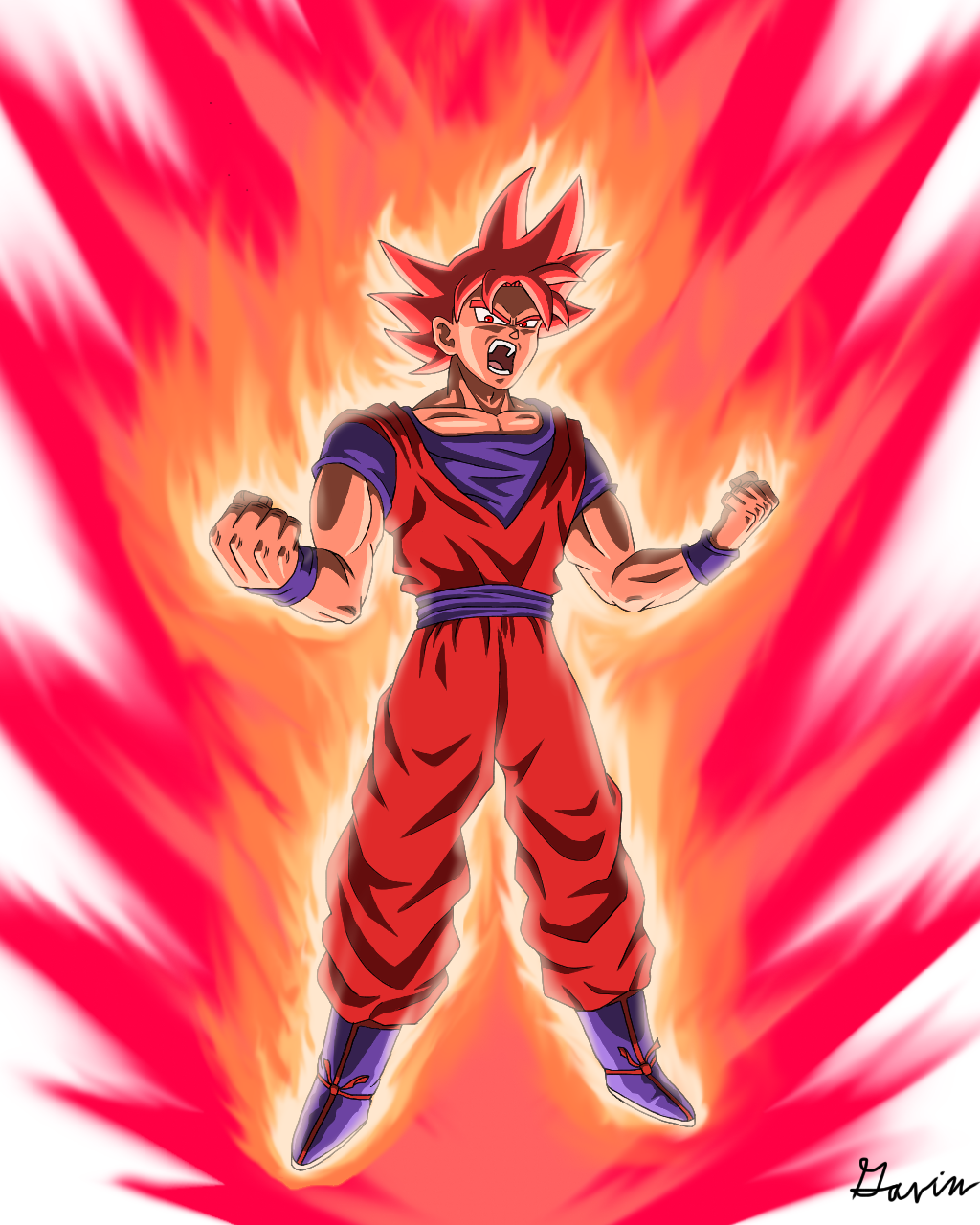 Goku super saiyan Blue kaioken by BardockSonic on DeviantArt