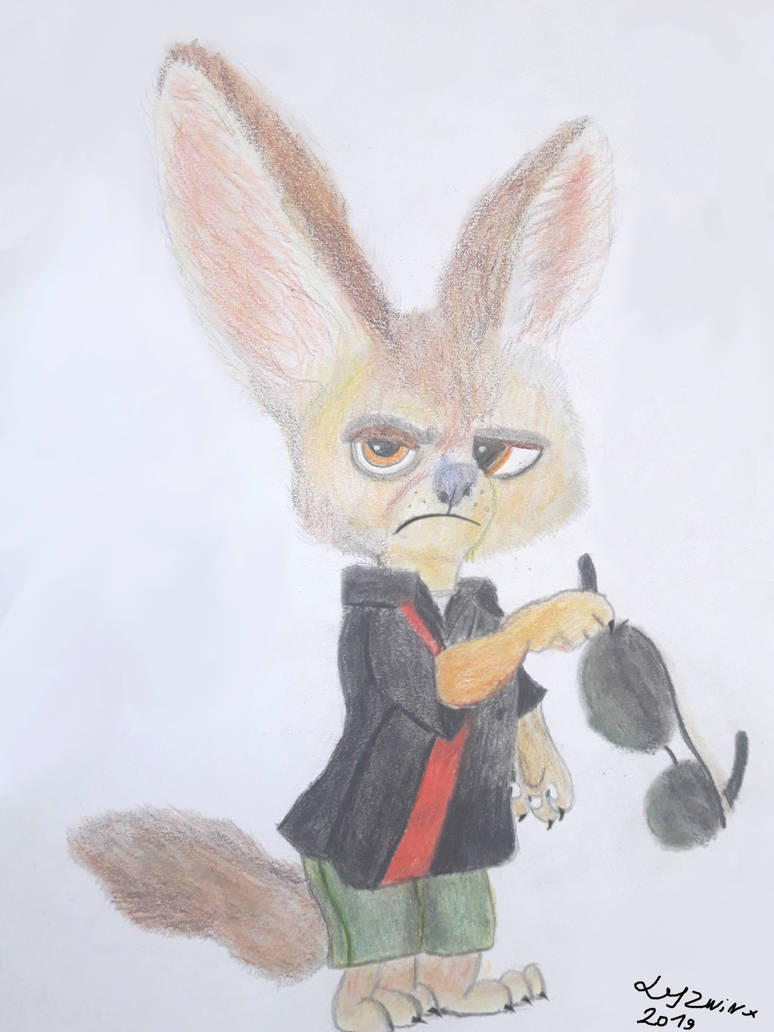 Finnick from zootopia-(drawing in 2017) by Lyzwinx on DeviantArt