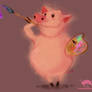 Painter pig