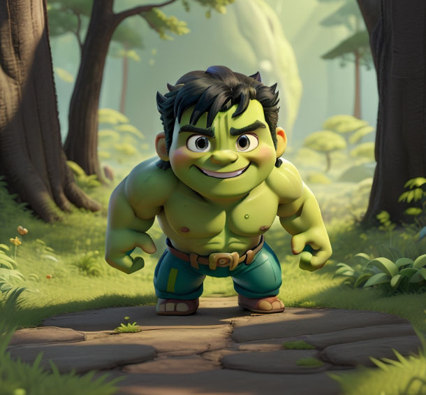 Mini Hulk Bitmap Photo Cute and funny mini hulk by Rubikx107 on DeviantArt