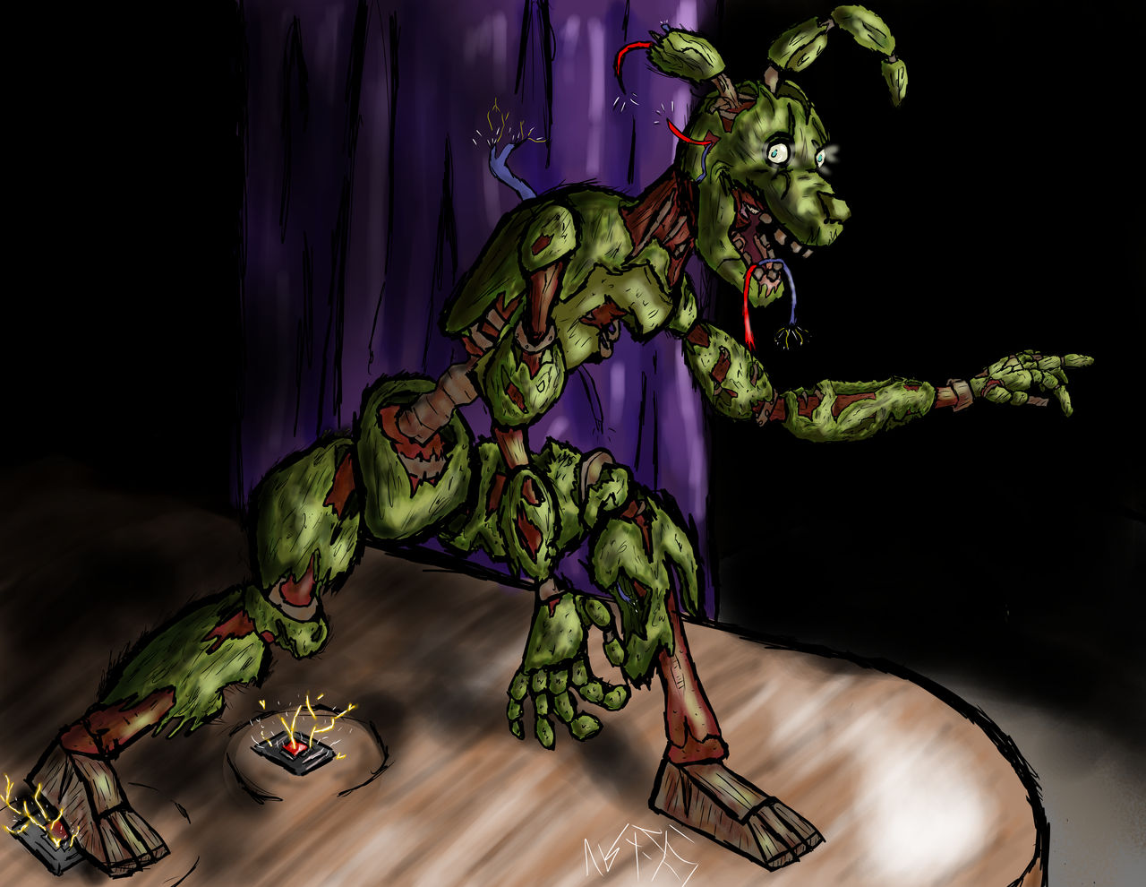 Repaired Springtrap Springtrap redo by CreatorAbyss001 on DeviantArt