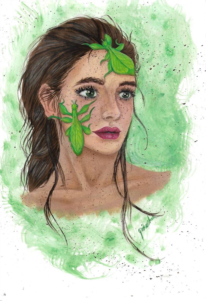 Woman Into Insect Girl with insects by zuzannaart on DeviantArt