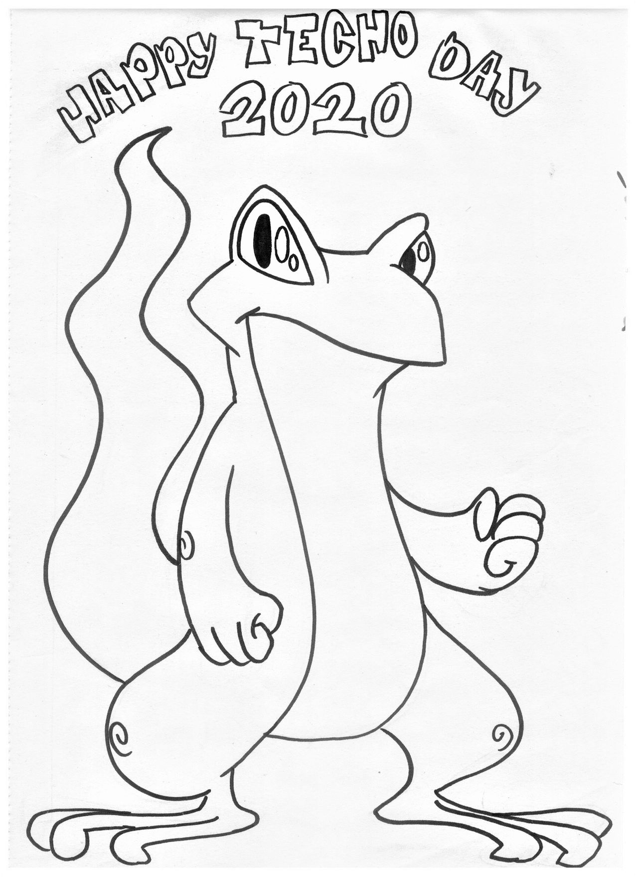 Techo Day Coloring Sheet by mushroom-pride on DeviantArt