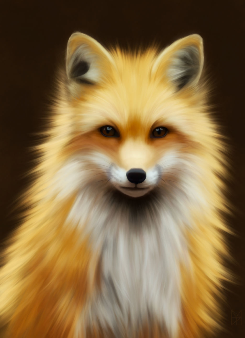 Golden Fox by HydeIllustration on DeviantArt