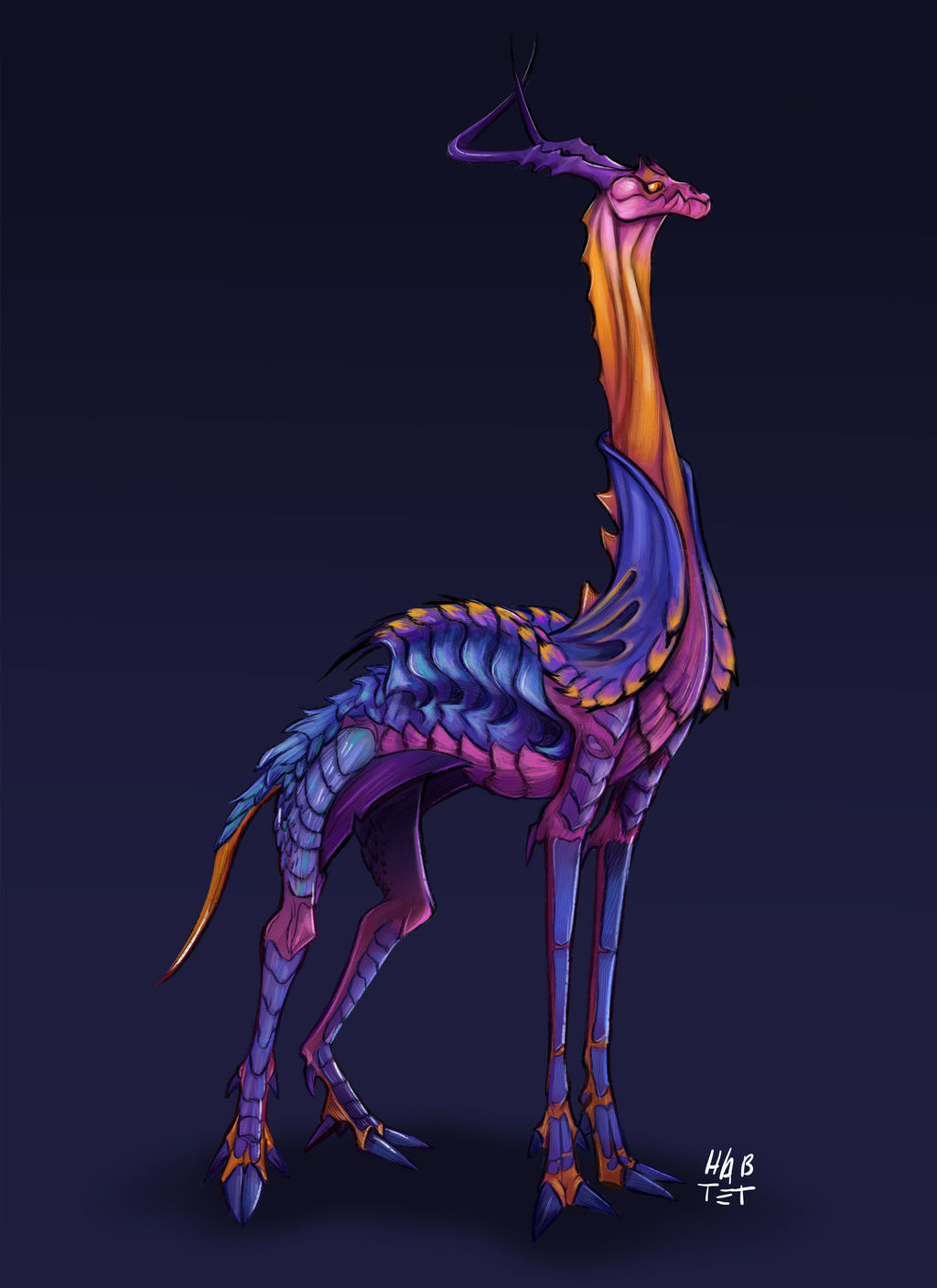 Another creature design by HeavyArtilleryBot on DeviantArt