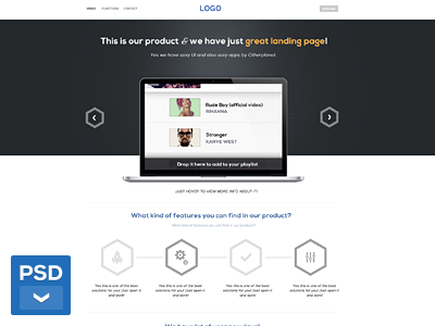 Landing page (templeate)